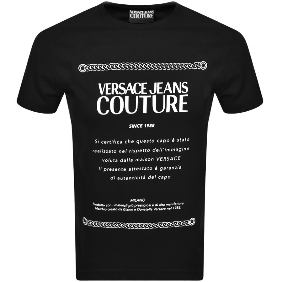 Alternative Image for ProductVersace Jeans Couture Logo T Shirt Black1